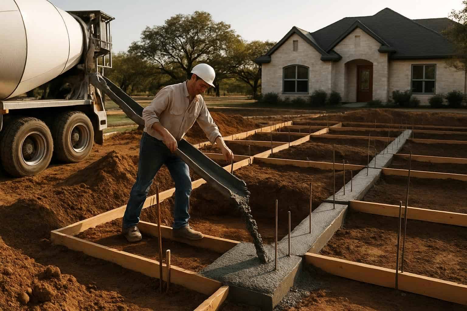 Concrete Slabs Foundations Contractor In Kendalia TX Concrete Footing Contractor in Kendalia TX