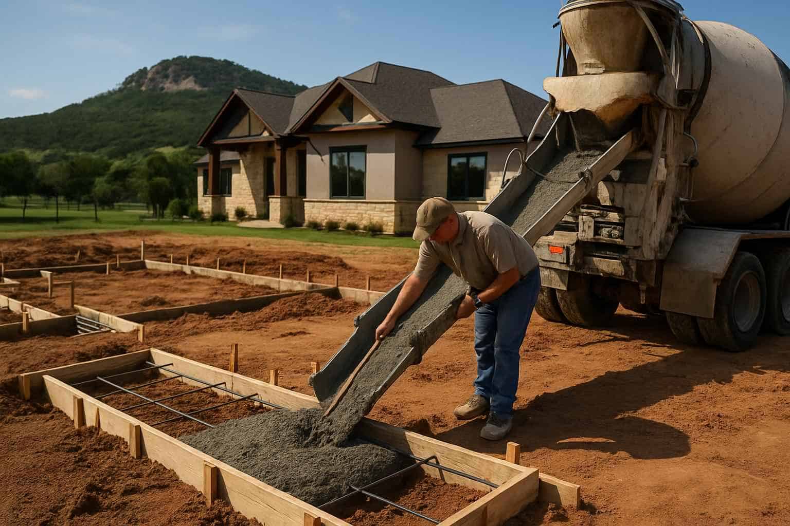 Concrete Footing Contractor in Round Mountain TX