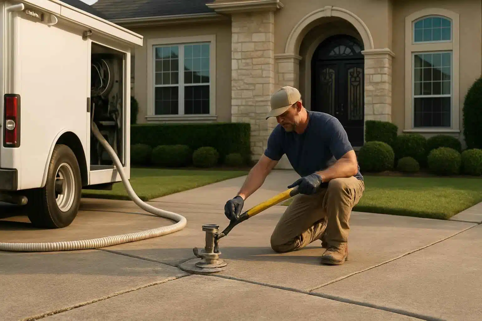 Concrete Leveling Service in Cypress Mill TX