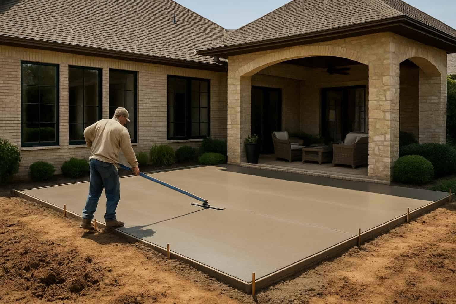 Concrete Patio Installation Service in Boerne TX