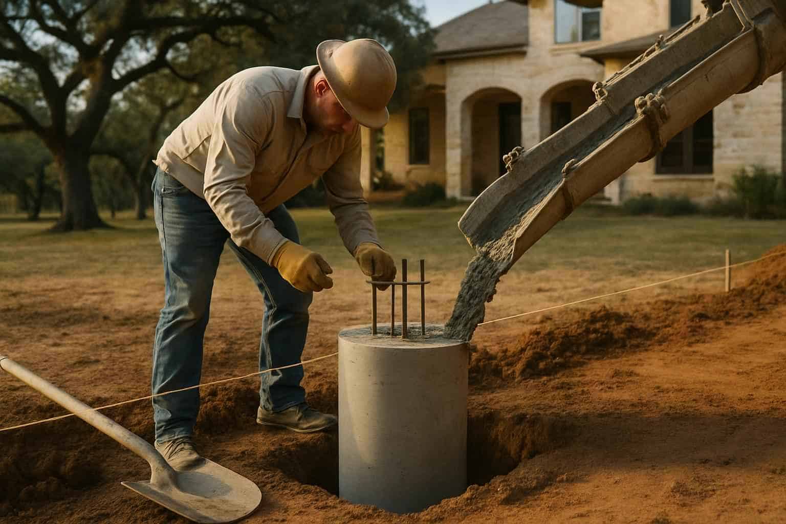 Foundation Repair Pier Beam Contractor In Kendalia TX Concrete Pier Installation Contractor in Kendalia TX