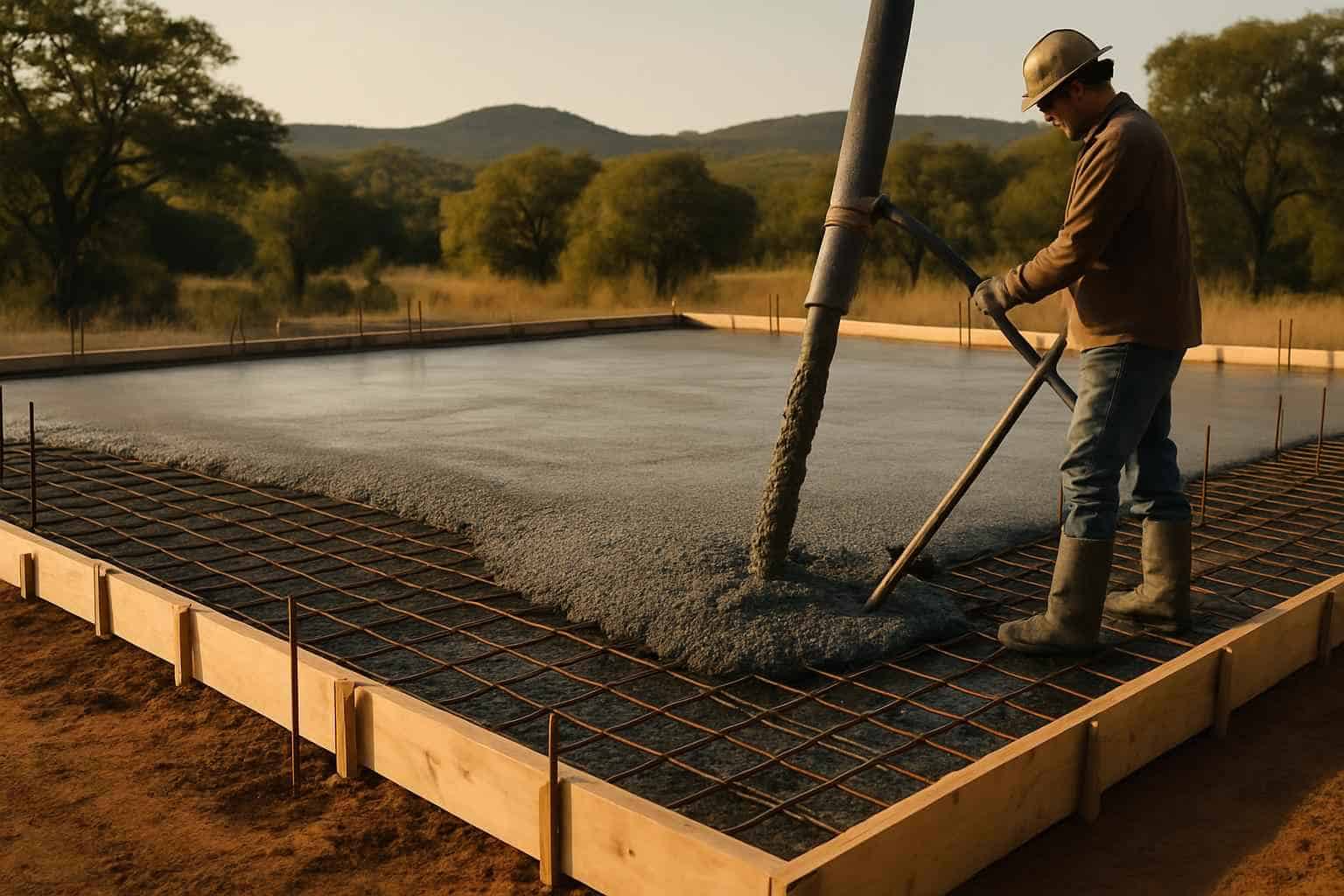 Concrete Slab Pouring Company in Round Mountain TX