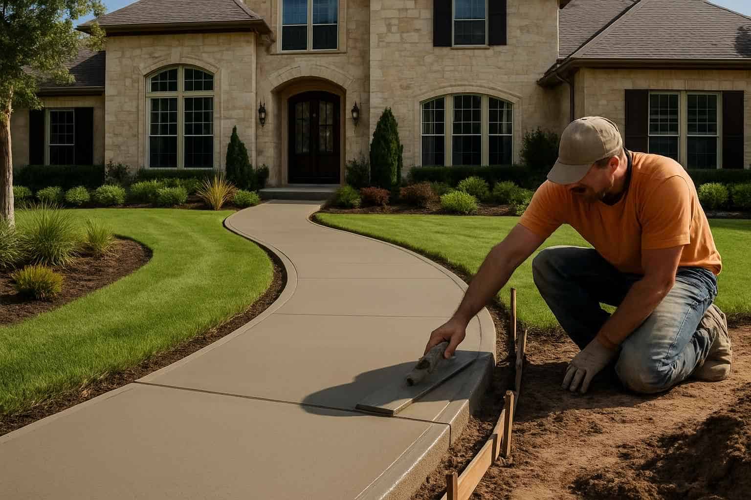 Concrete Walkway Contractor in Cypress Mill TX