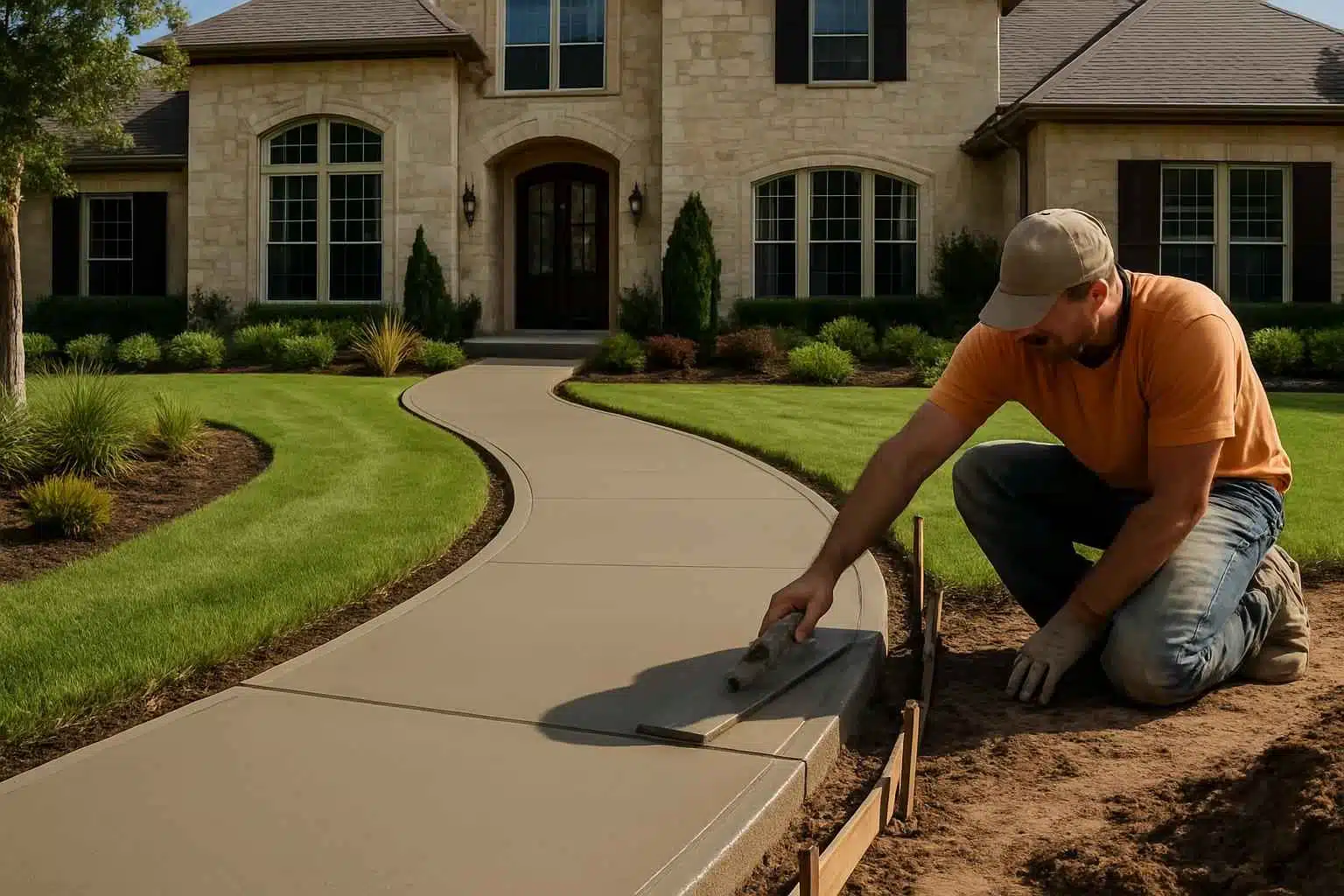Concrete Walkway Contractor in Cypress Mill TX