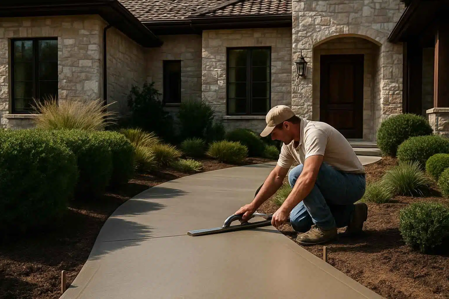 Concrete Walkway Contractor in Hunt TX