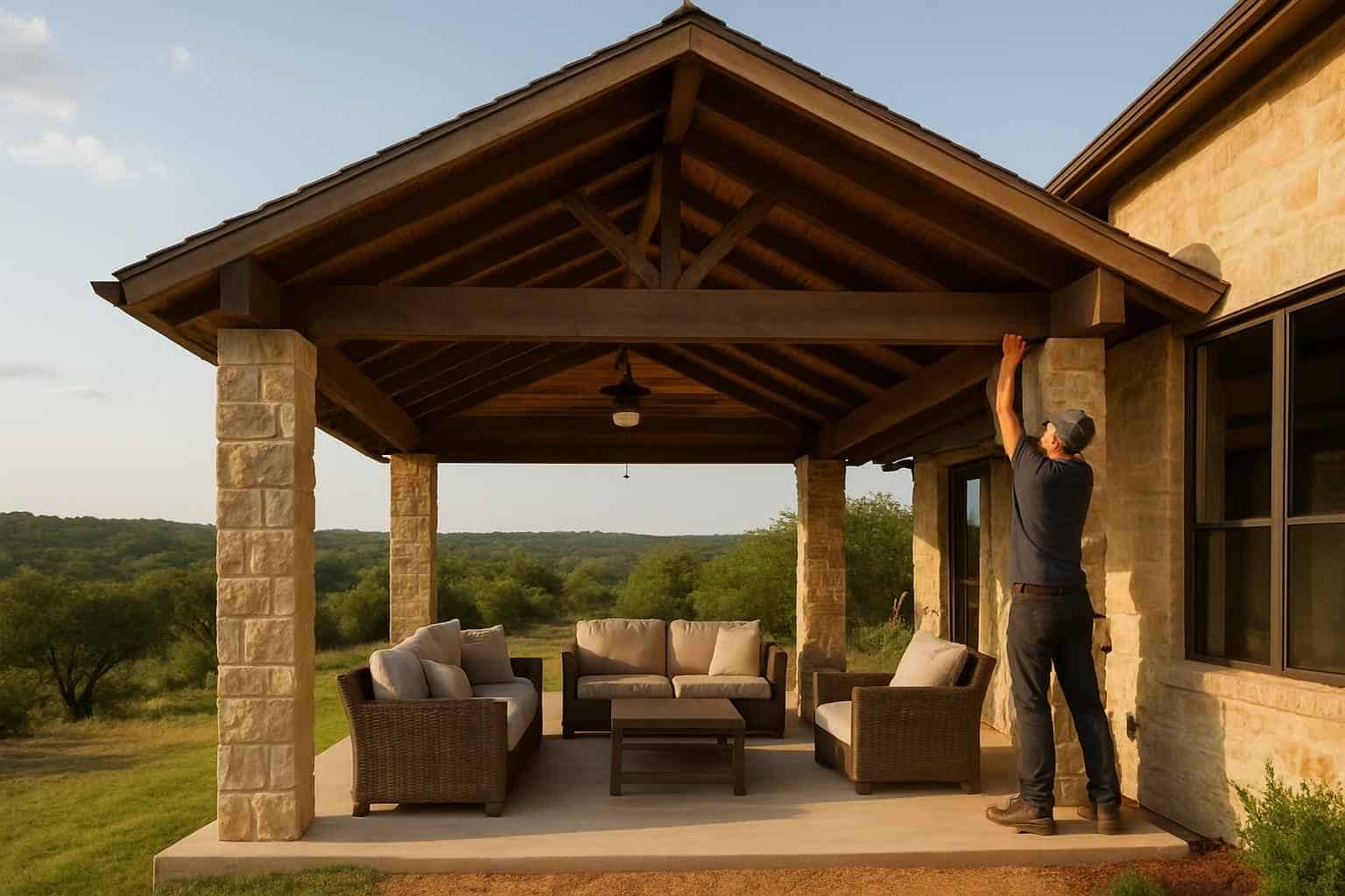 Covered Patio Contractor in Round Mountain TX
