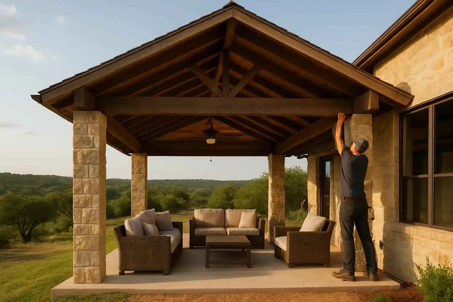 Covered Patio Contractor in Round Mountain TX