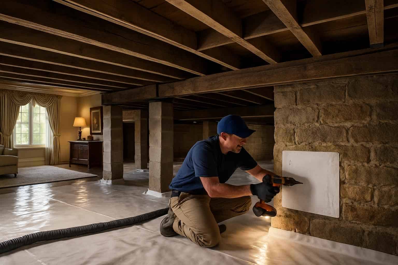 Foundation Repair Pier Beam Contractor In Kendalia TX Crawl Space Repair Service in Kendalia TX