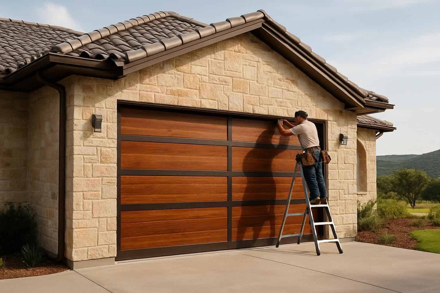Custom Garage Door Installation in Round Mountain TX