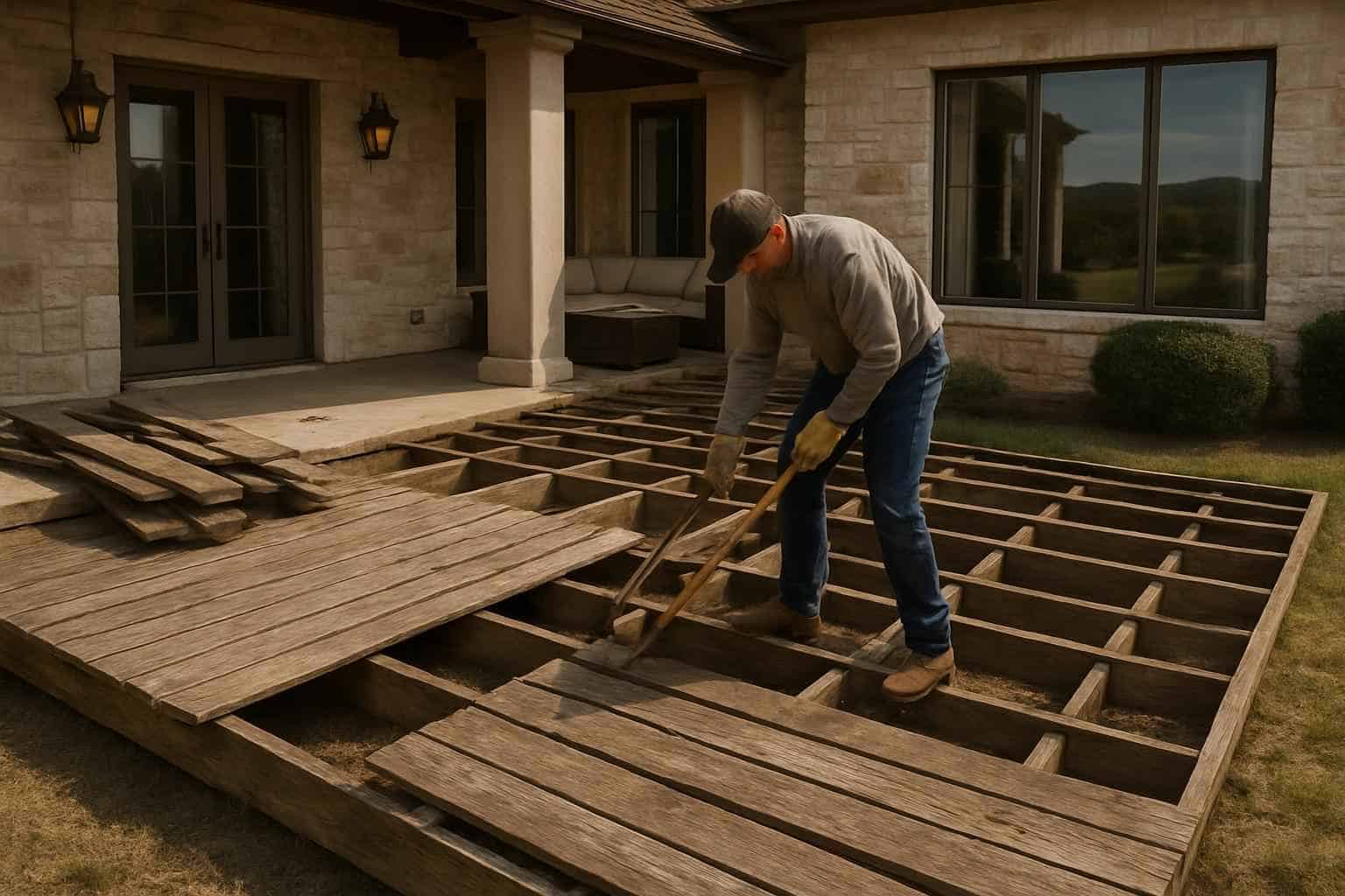 Deck Demolition Prep Service in Hunt TX