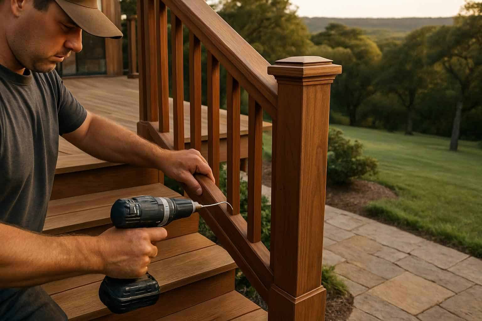 Deck Stair Railing Installer in Kendalia TX
