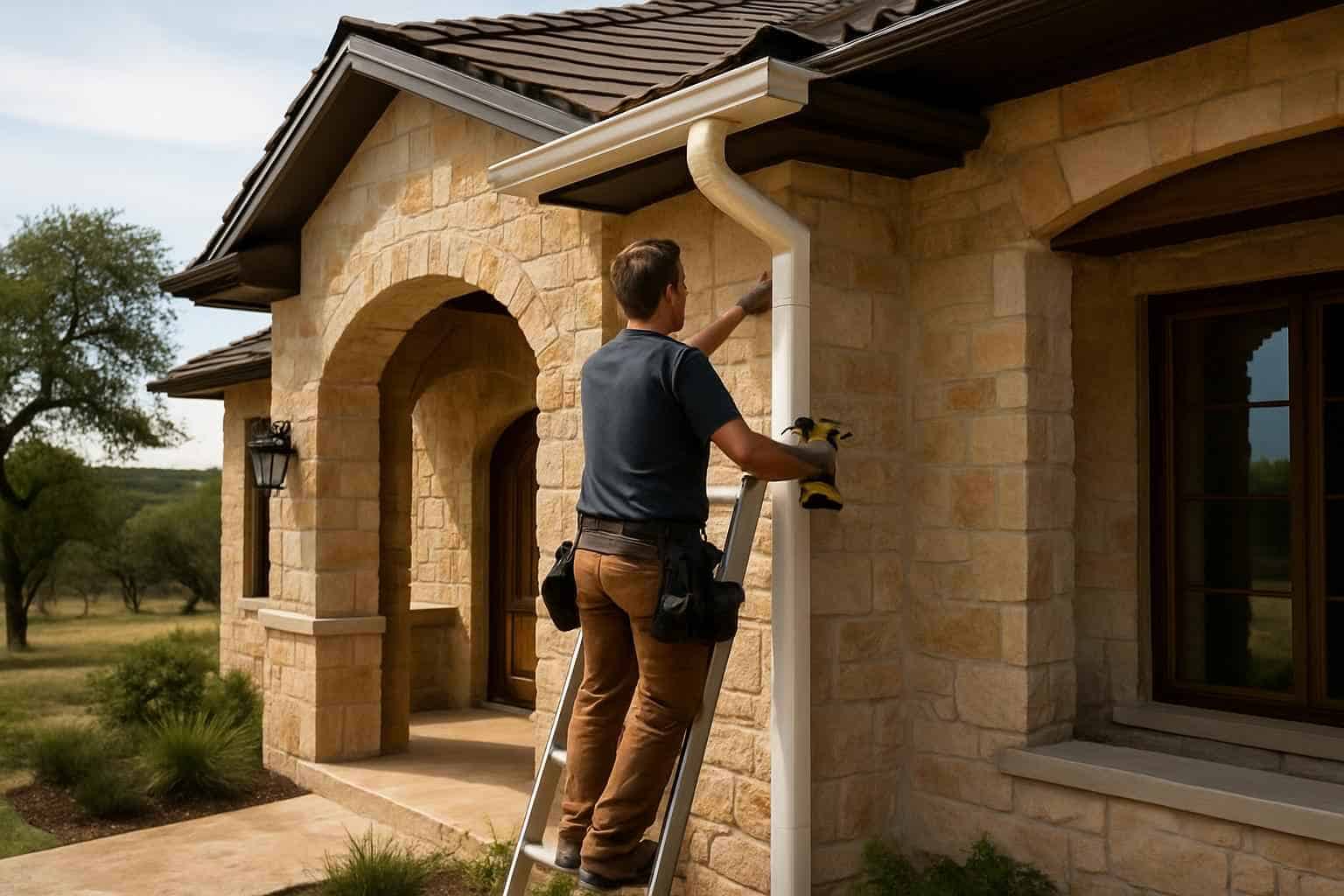 Gutter Installation Contractor In Mountain Home TX Downspout Installation Service in Mountain Home TX