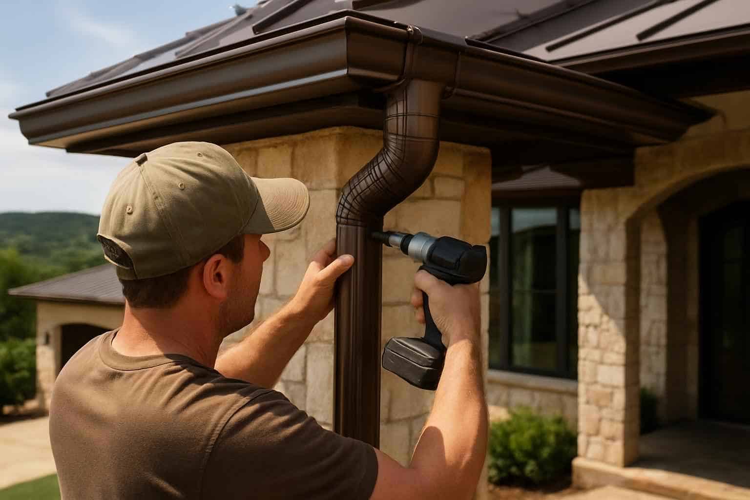 Downspout Installation Service In Round Mountain TX