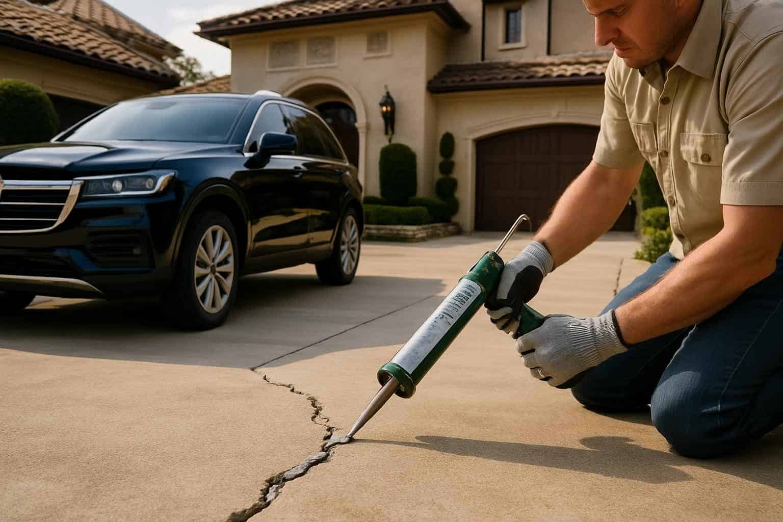 Driveway Crack Repair Service in Boerne TX