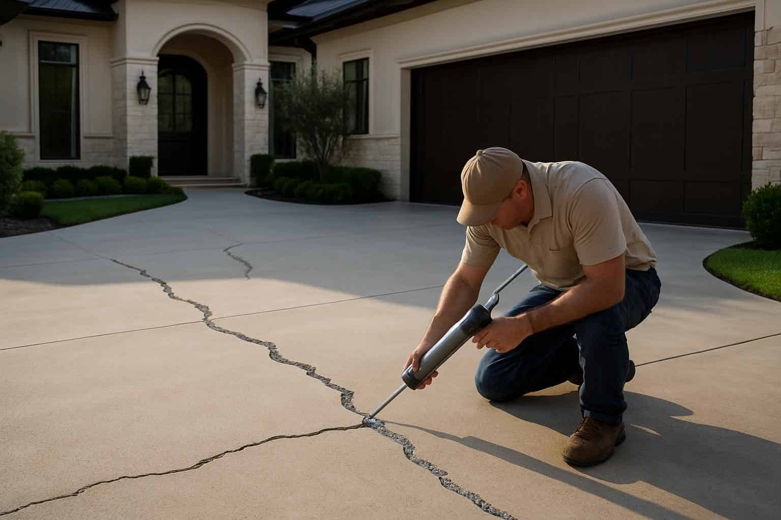 Concrete Repair Contractor In Kendalia TX Driveway Crack Repair Service in Kendalia TX