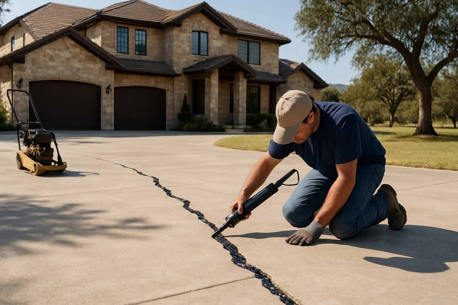 Concrete Repair Contractor In Mountain Home TX Driveway Crack Repair Service in Mountain Home TX