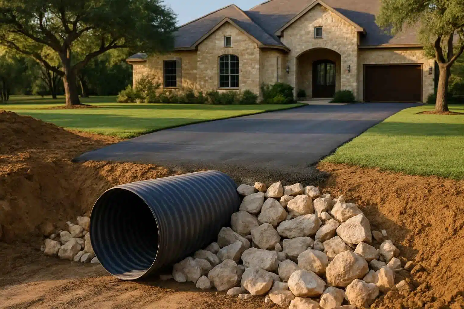 Drainage Solutions Contractor In Boerne TX Driveway Culvert Installation Service in Boerne TX