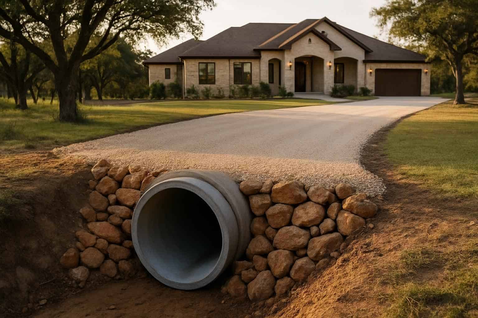 Drainage Solutions Contractor In Round Mountain TX Driveway Culvert Installation Service in Round Mountain TX