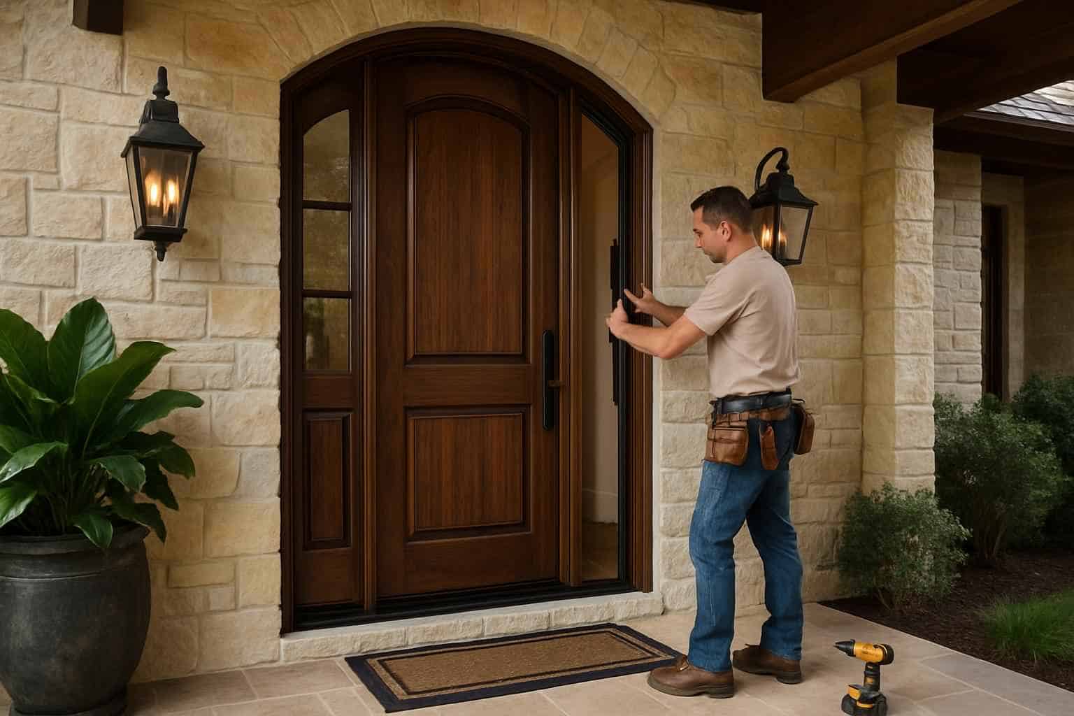 Entry Door Installation Contractor in Hunt TX