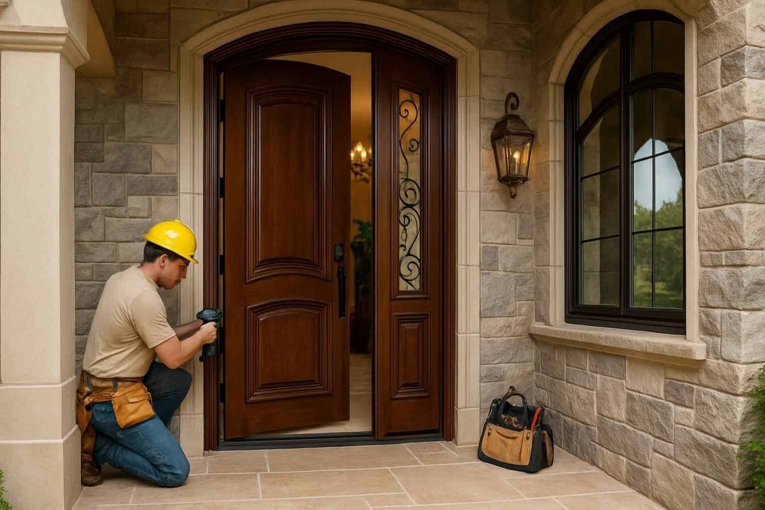 Entry Door Installation Contractor in Round Mountain TX