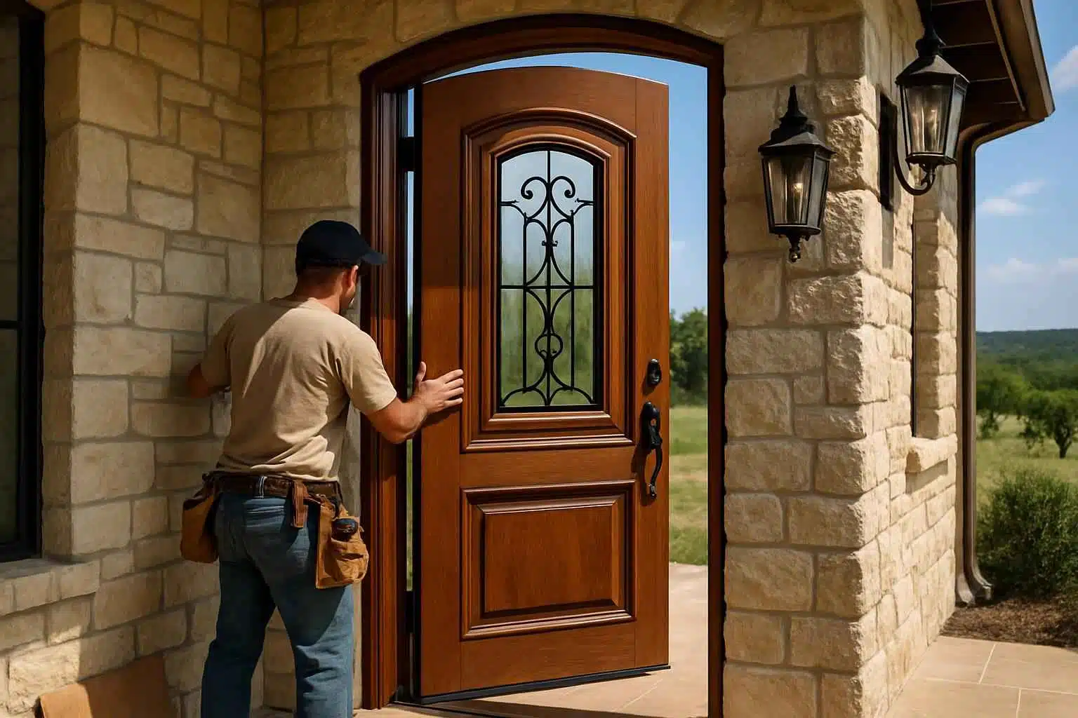 Custom Door Installation Contractor In Round Mountain TX Exterior Door Installer in Round Mountain TX