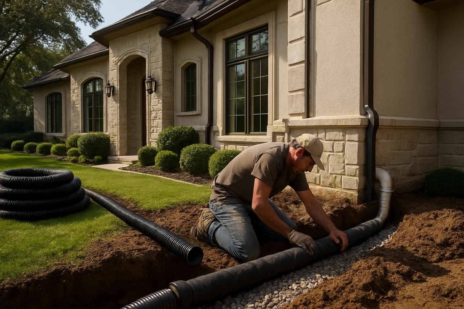 Foundation Drainage Correction Service in Cypress Mill TX