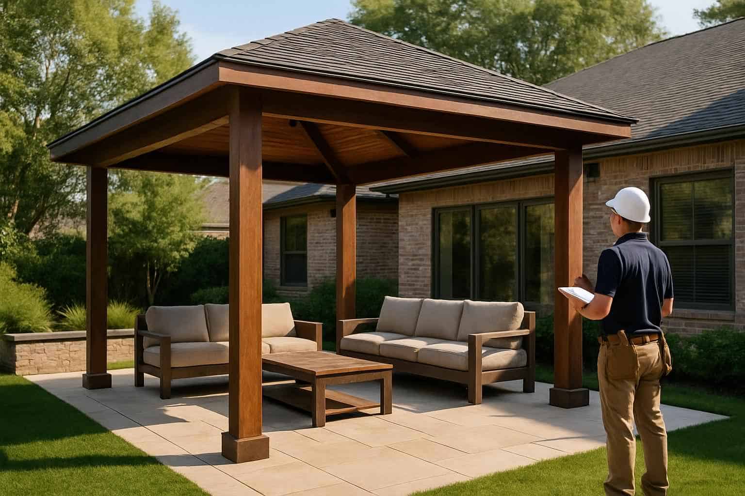 Freestanding Patio Cover Contractor in Cypress Mill TX