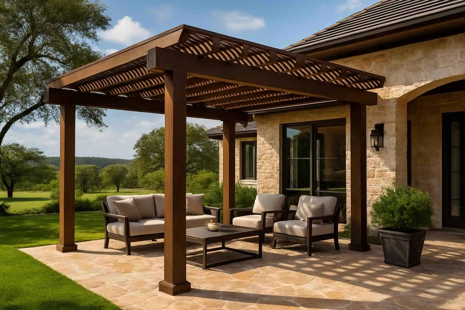 Patio Cover Installation Contractor In Hunt TX Freestanding Patio Cover Contractor in Hunt TX