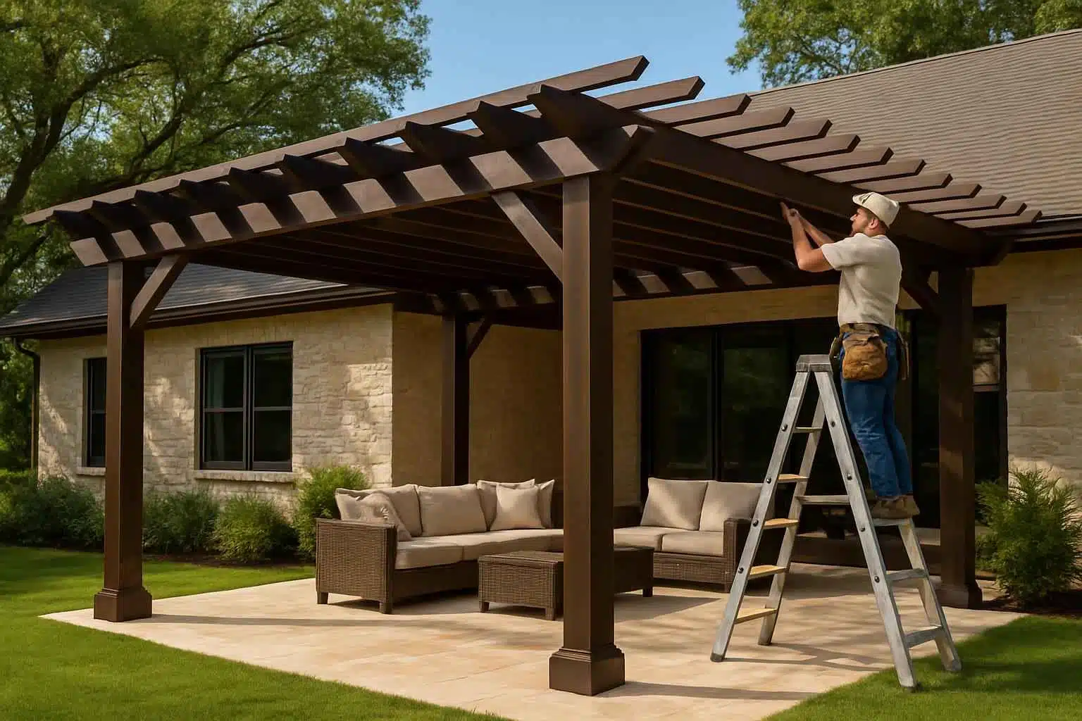 Patio Cover Installation Contractor In Kendalia TX Freestanding Patio Cover Contractor in Kendalia TX