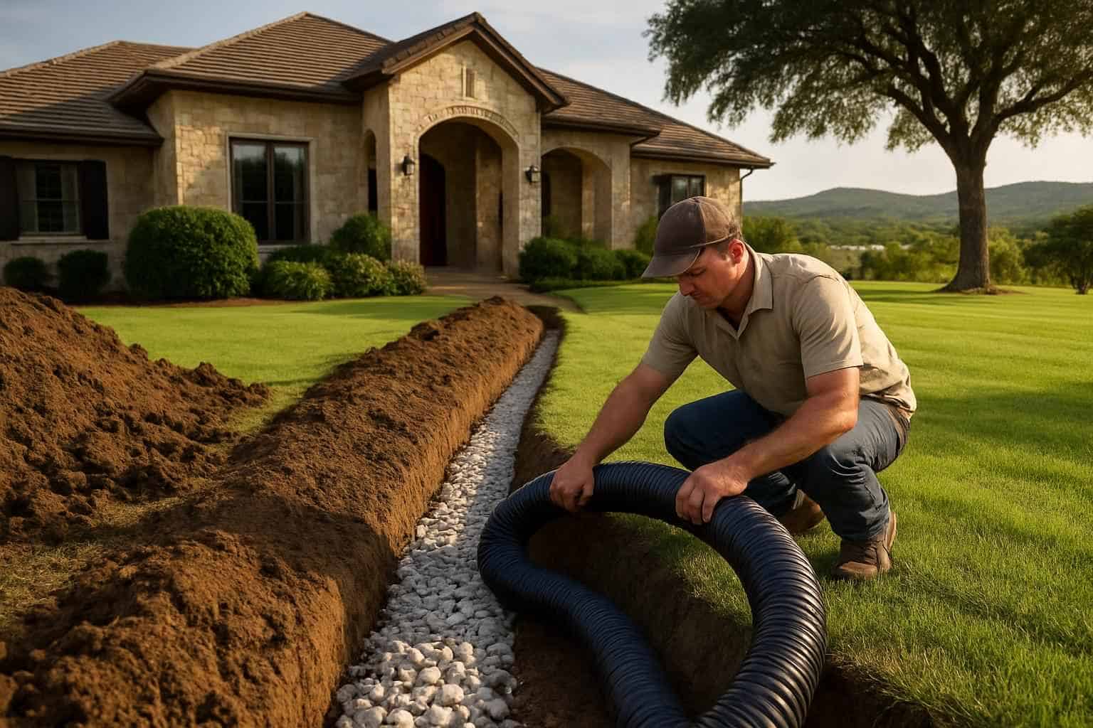 French Drain Installation Contractor in Mountain Home TX