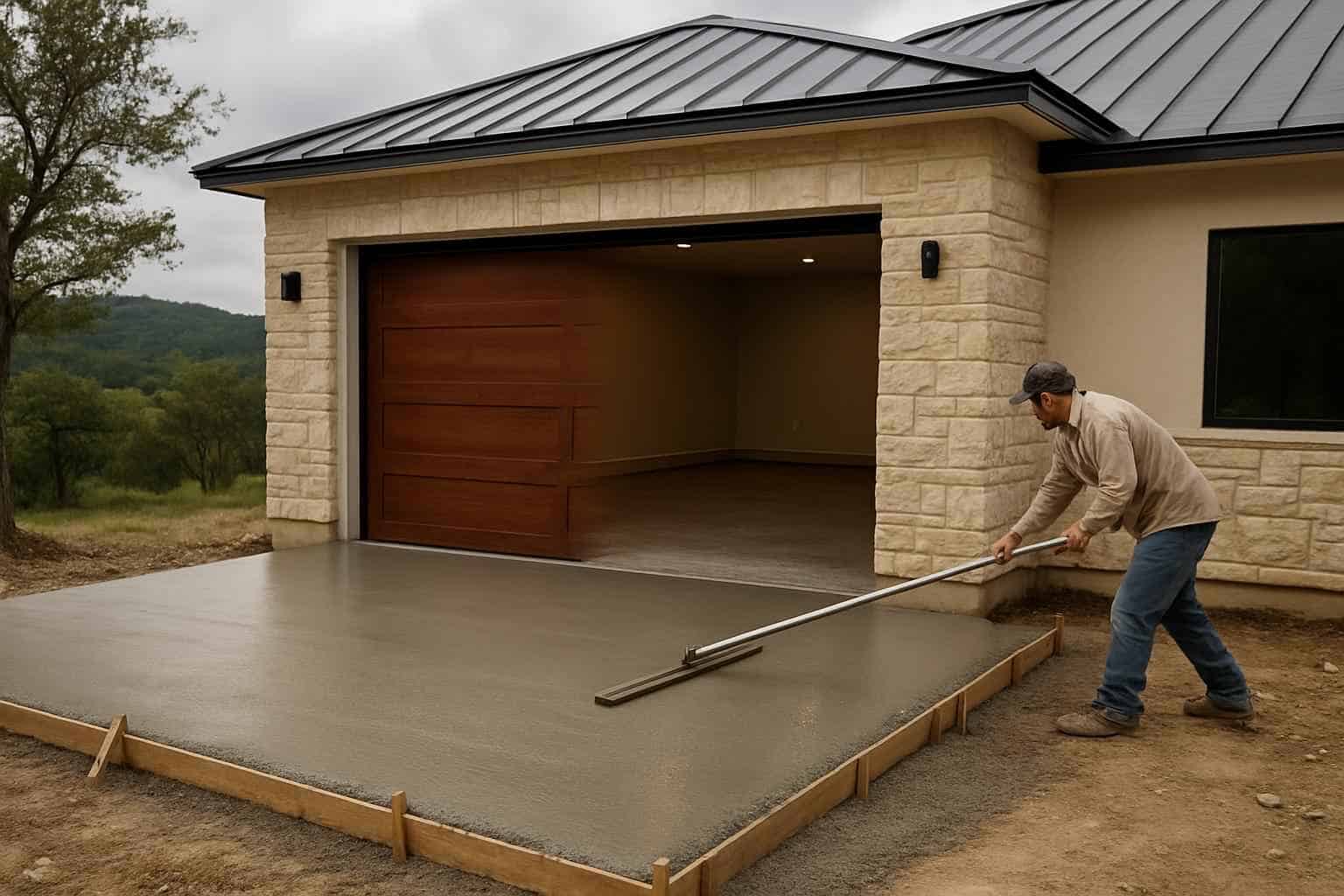 Garage Slab Installation Service in Hunt TX