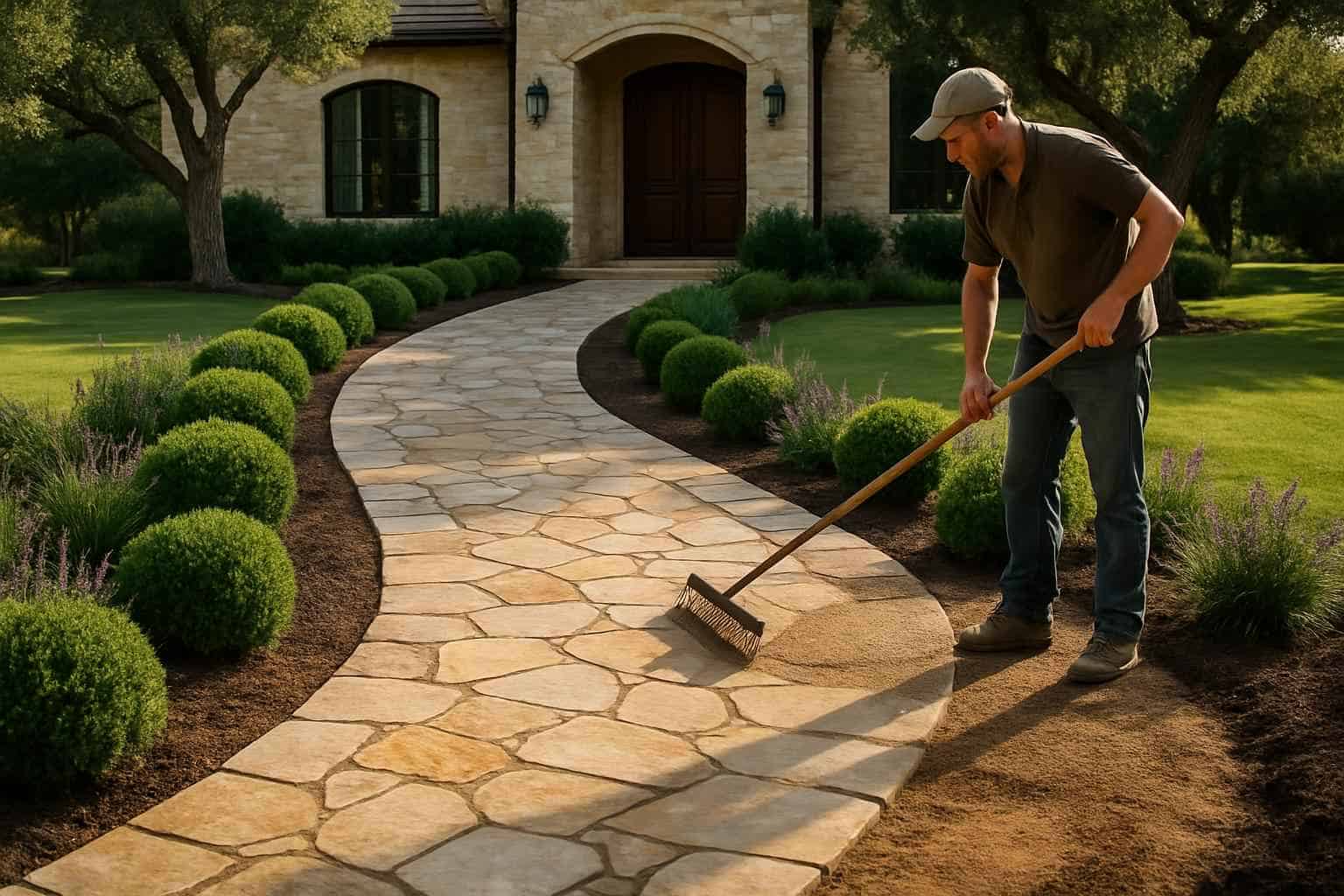 Garden Path Installation Service in Boerne TX