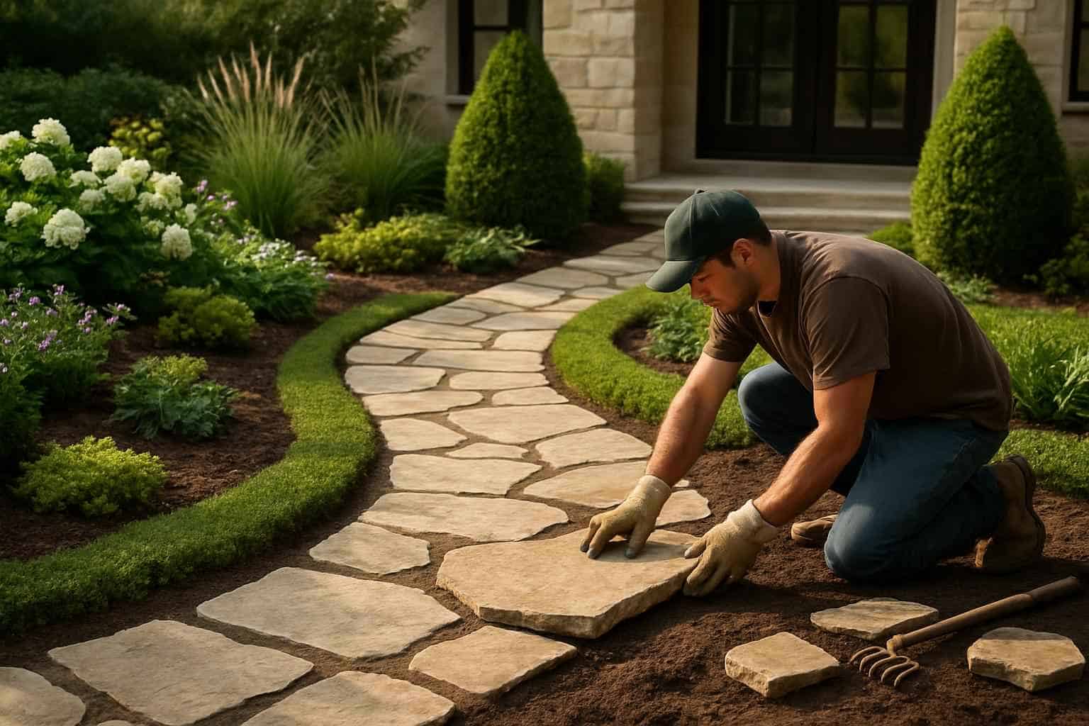 Garden Path Installation Service in Cypress Mill TX