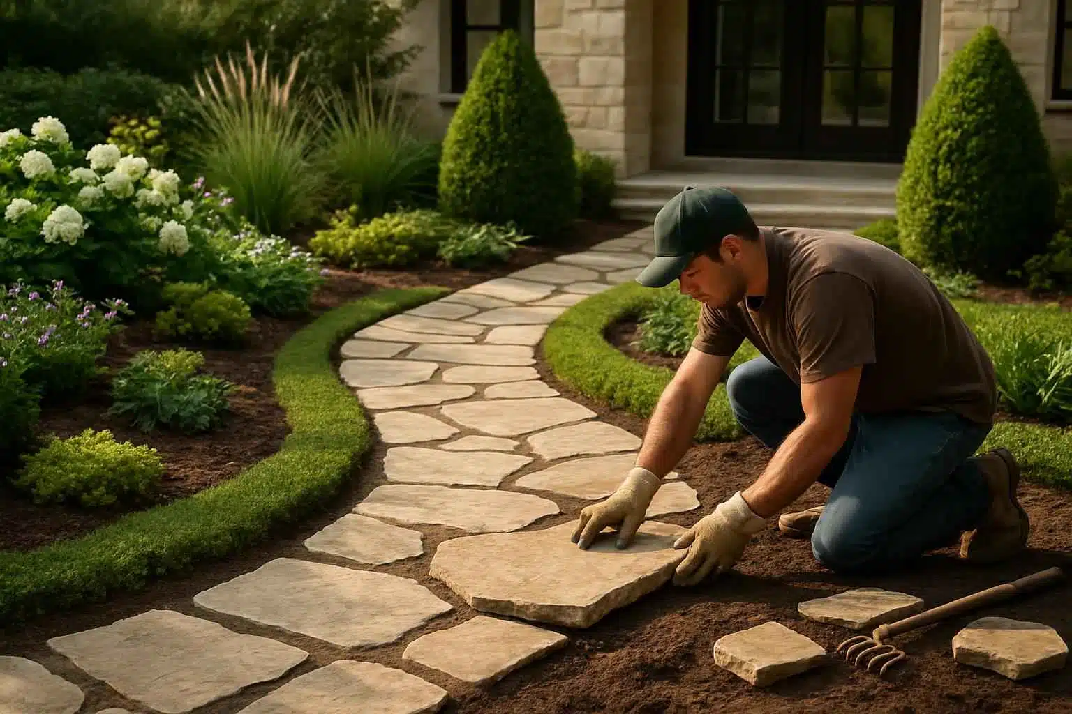 Garden Path Installation Service in Cypress Mill TX