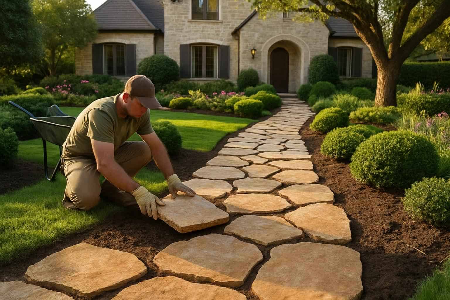 Garden Path Installation Service in Kendalia TX