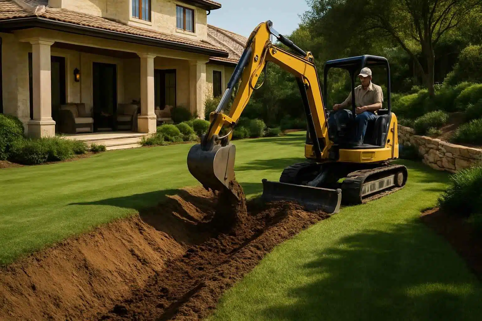 Drainage Solutions Contractor In Boerne TX Grading Swale Contractor in Boerne TX