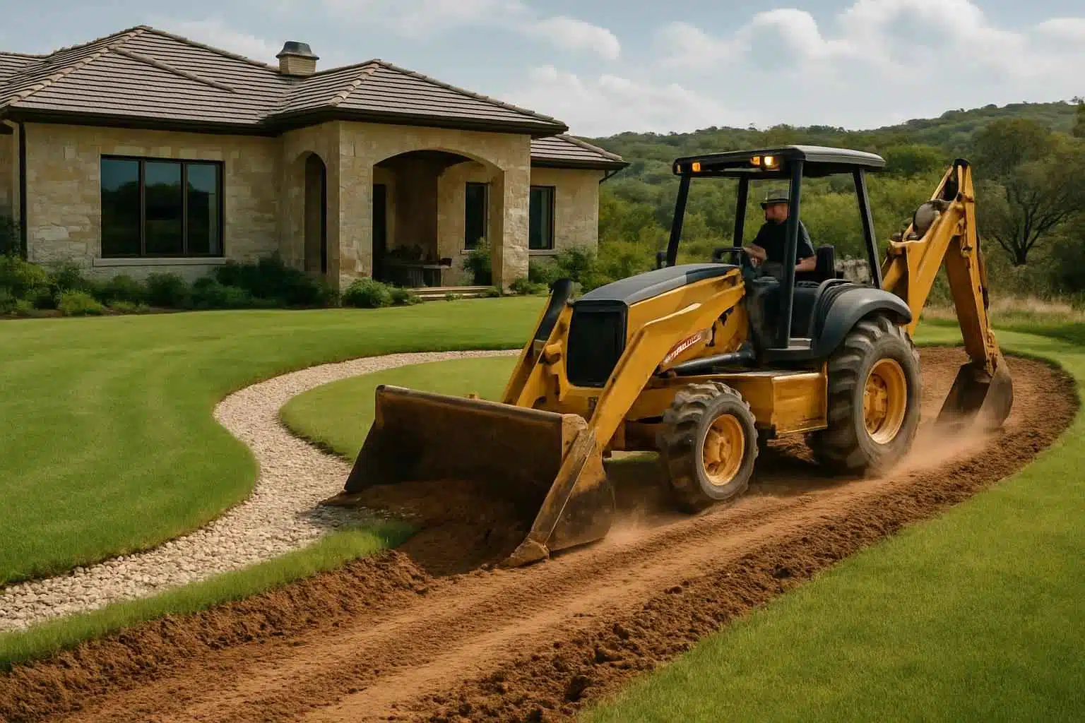 Grading Swale Contractor in Round Mountain TX