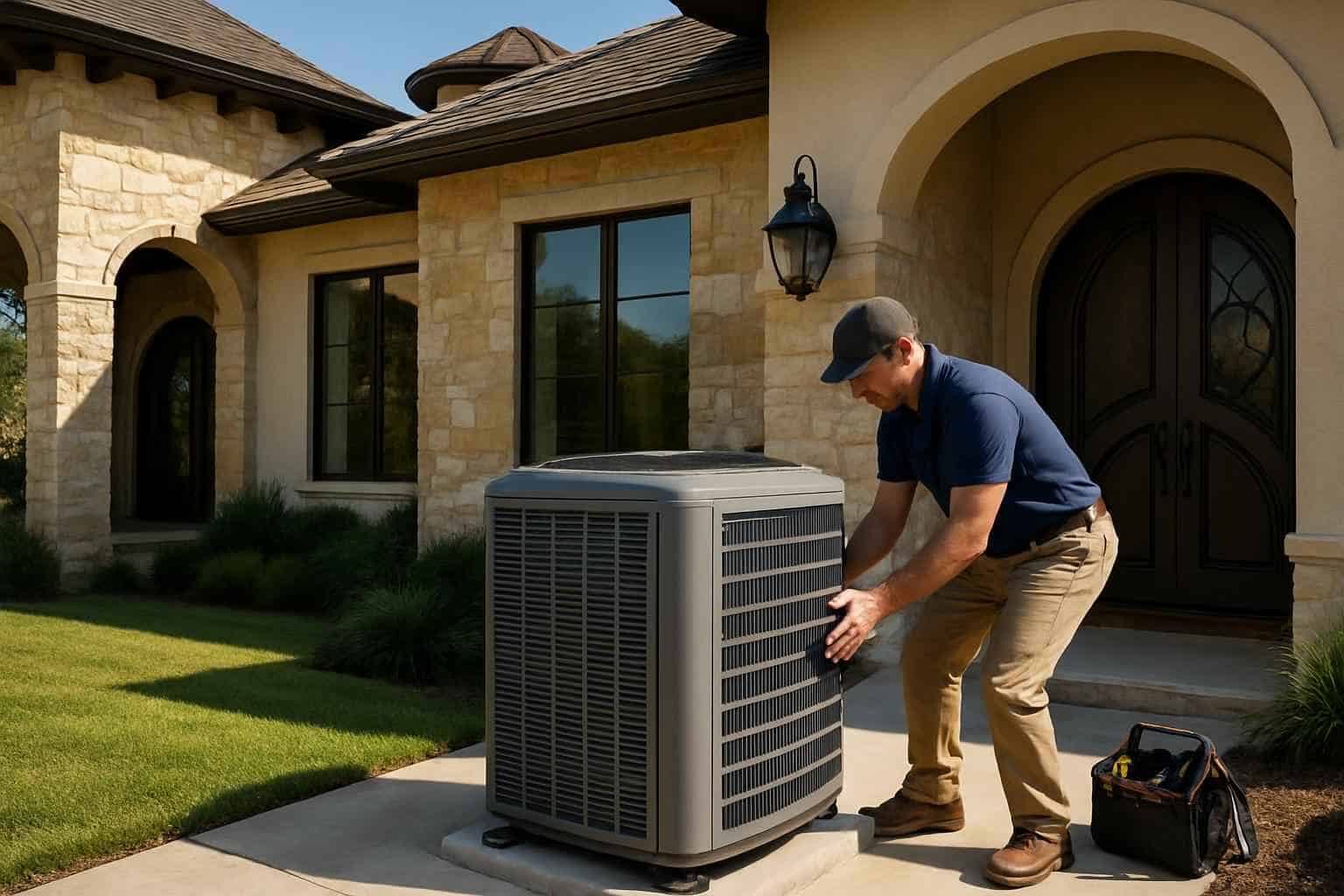 Heat Pump Installation Contractor in Round Mountain TX