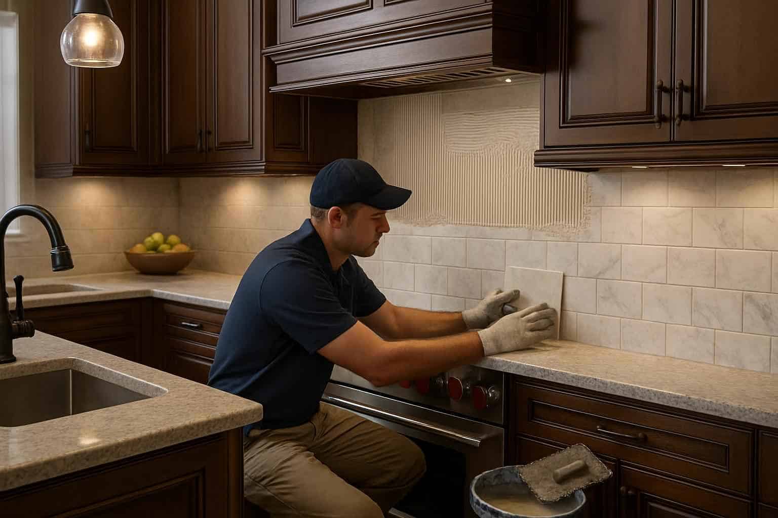 Kitchen Backsplash Tile Installer in Cypress Mill TX
