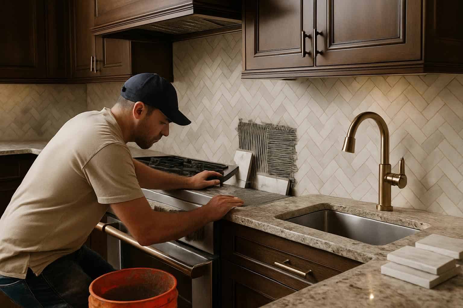 Kitchen Backsplash Tile Installer in Hunt TX