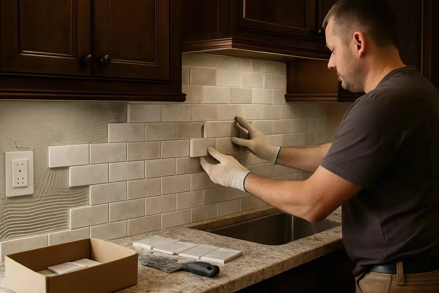 Kitchen Backsplash Tile Installer in Kendalia TX