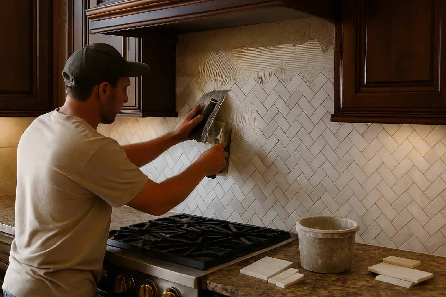 Kitchen Backsplash Tile Installer in Round Mountain TX