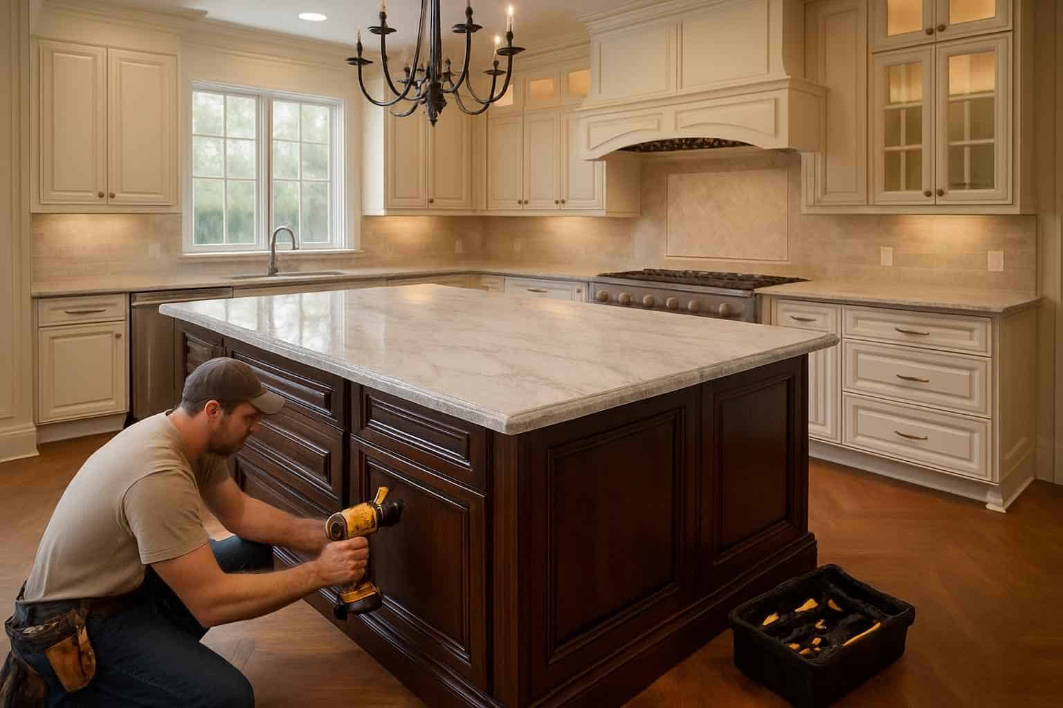 Kitchen Island Installation Contractor in Kendalia TX