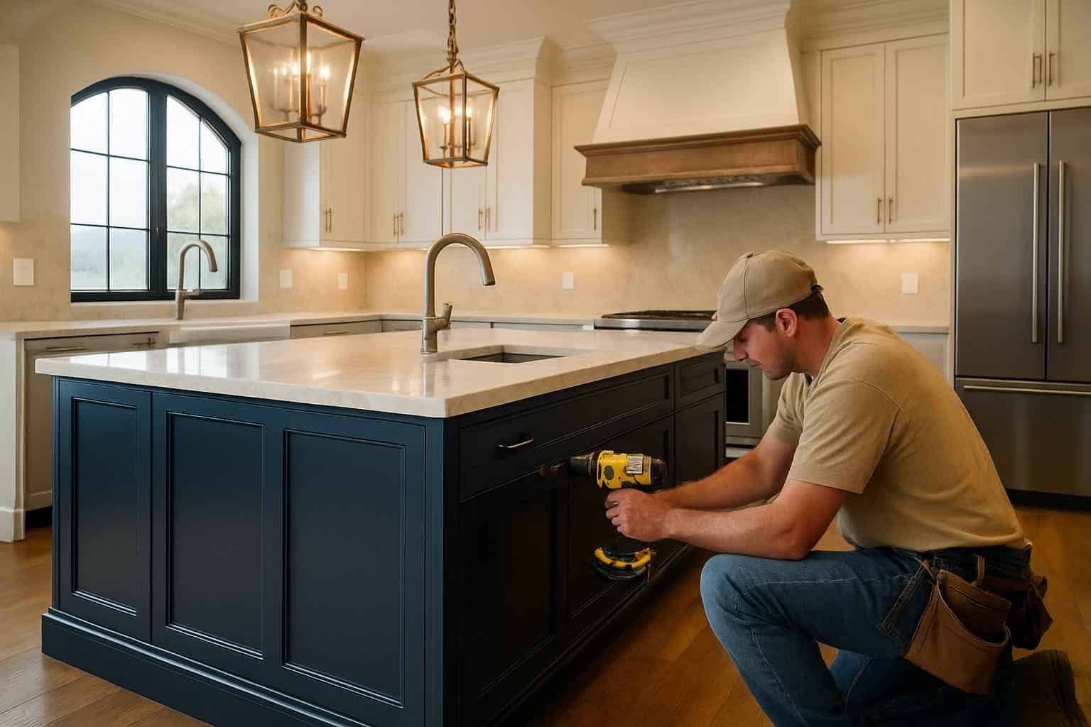 Kitchen Island Installation Contractor in Round Mountain TX