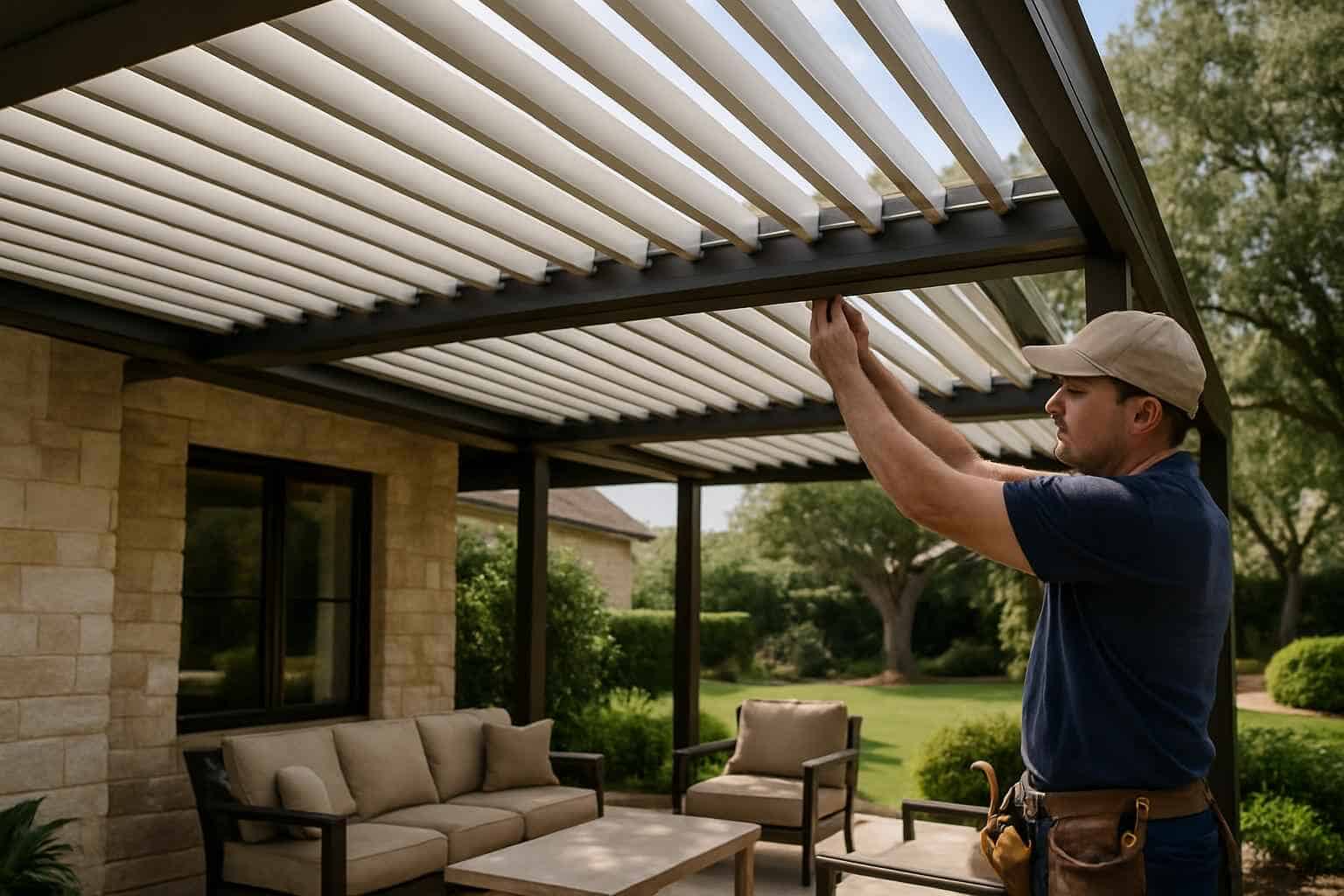 Louvered Patio Cover Installer in Boerne TX
