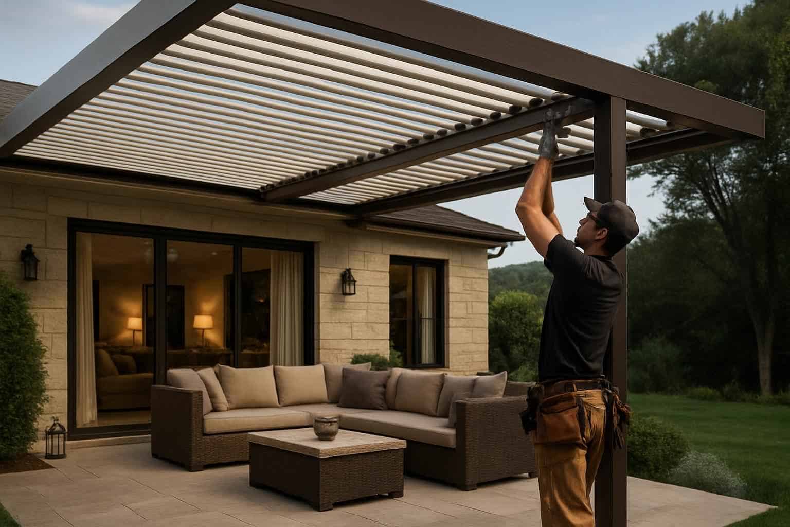 Patio Cover Installation Contractor In Hunt TX Louvered Patio Cover Installer in Hunt TX