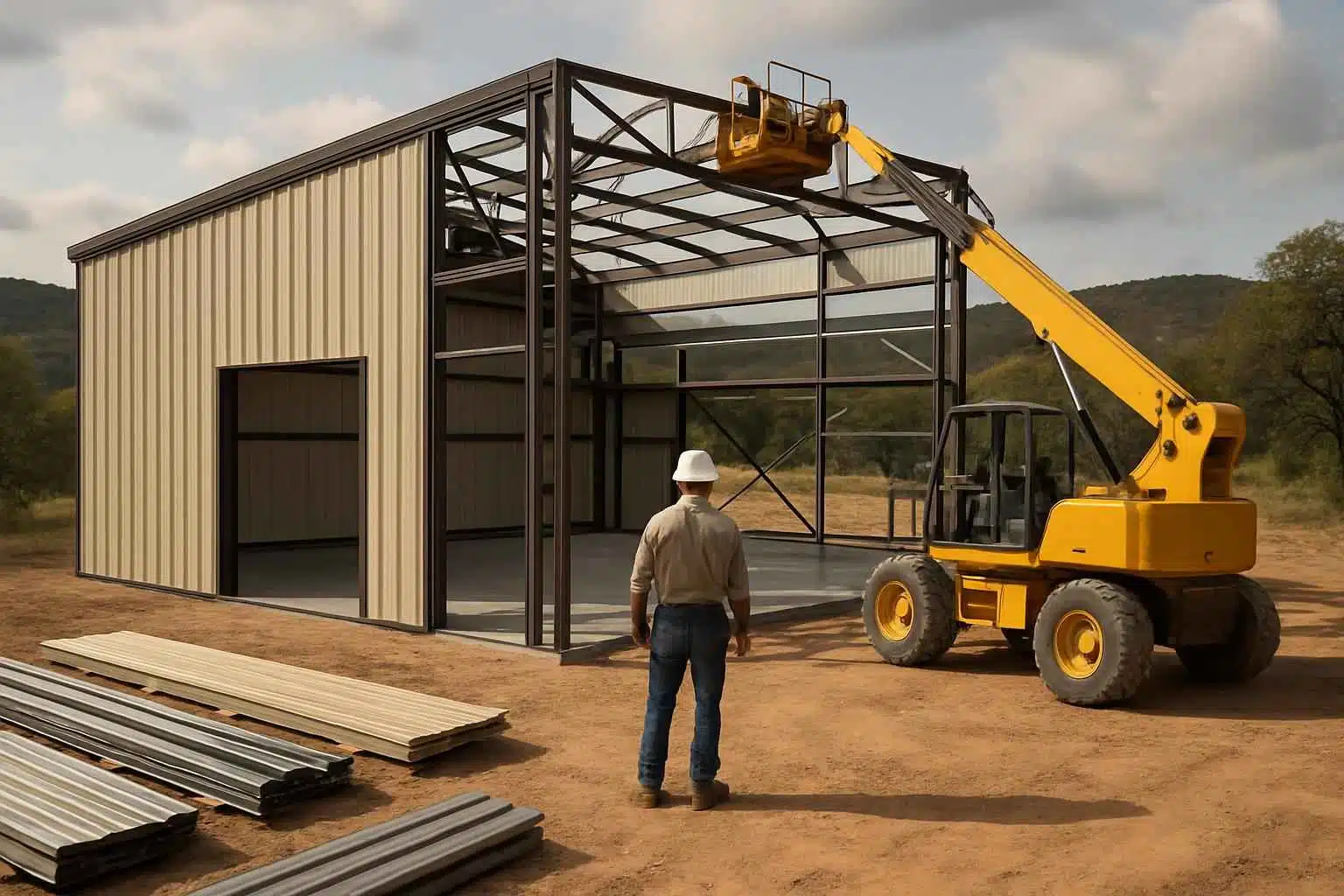 Metal Building Construction Company in Round Mountain TX