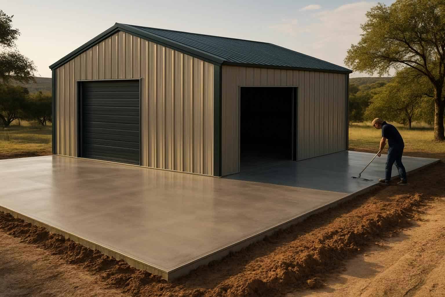 Metal Building Construction Contractor In Boerne TX Metal Building Slab Contractor in Boerne TX