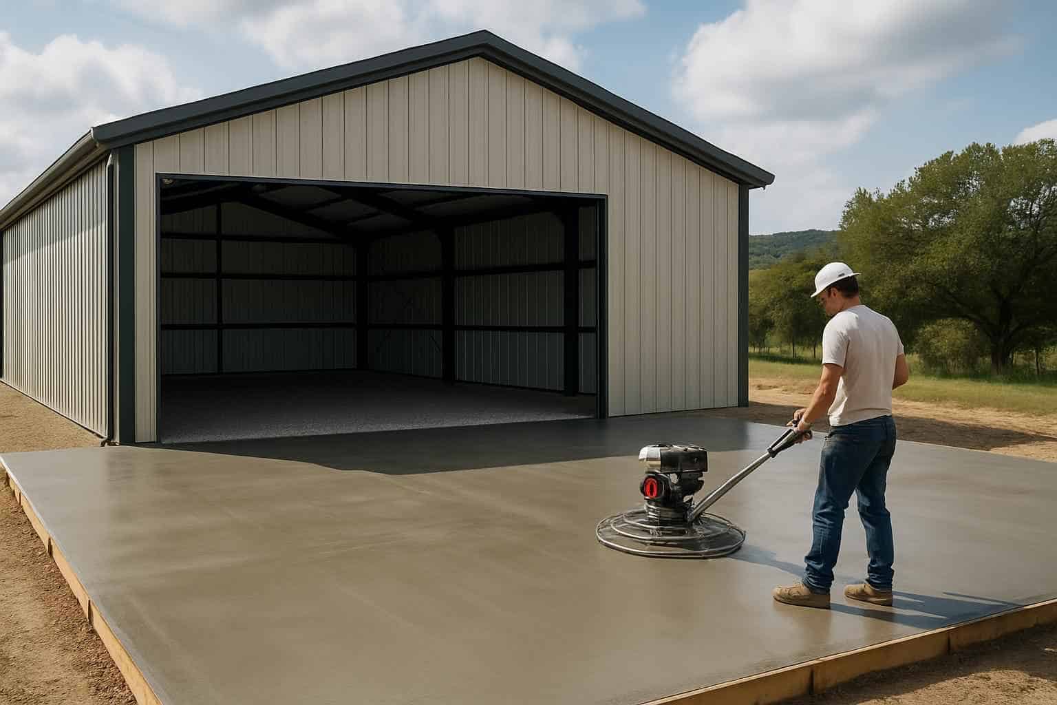 Metal Building Slab Contractor in Hunt TX