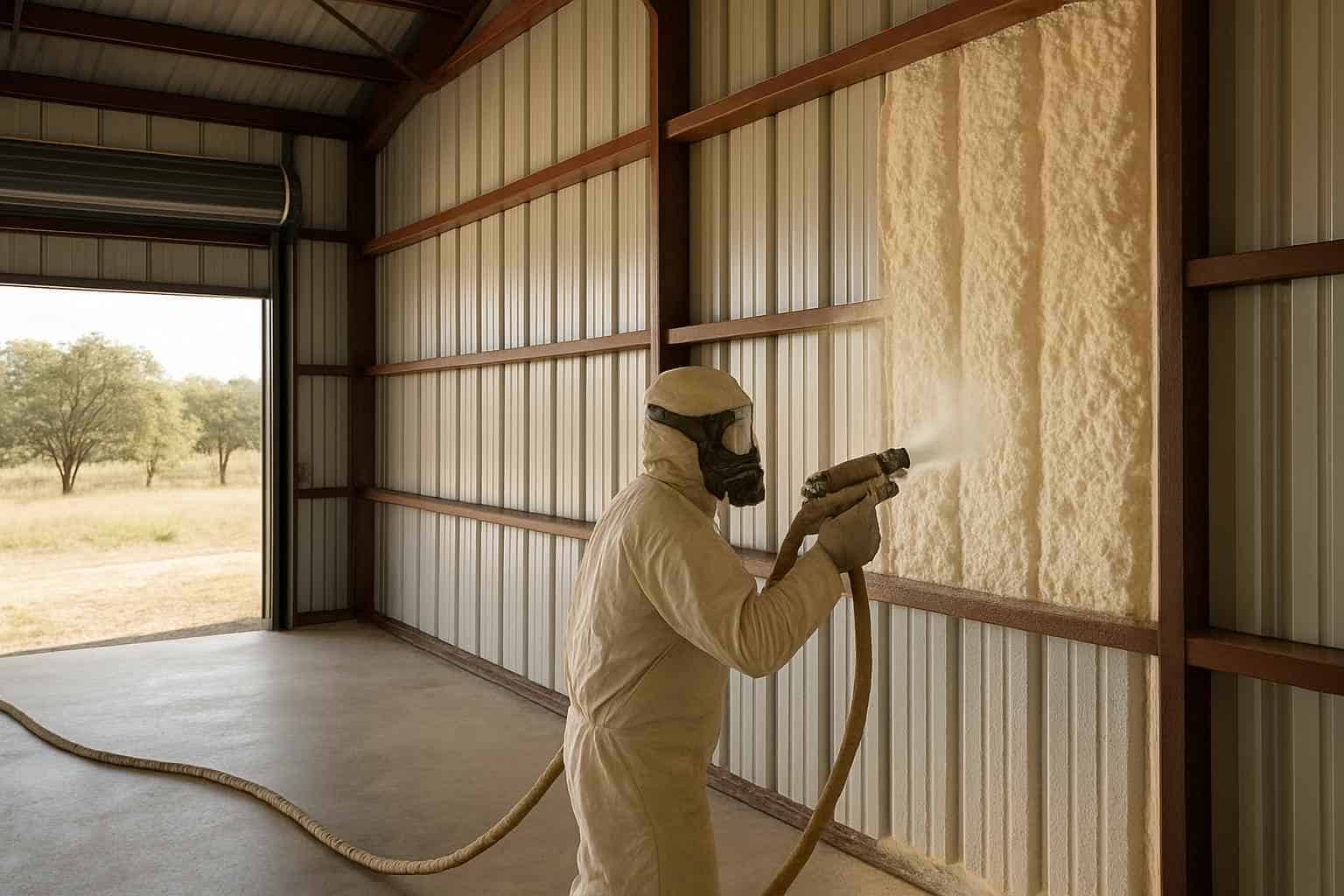 Metal Building Spray Foam Contractor in Kendalia TX